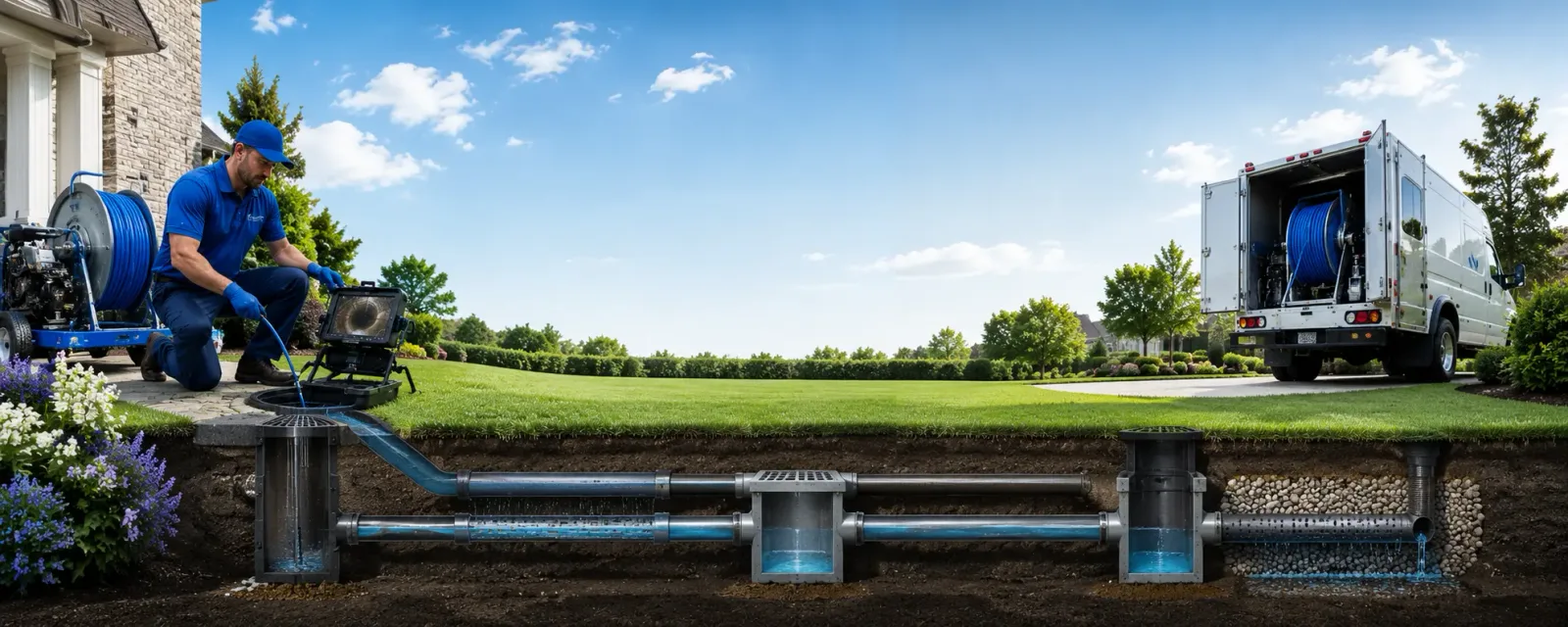 Outdoor drain cleaning information for Boomer, WV